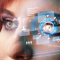 Scansione iride biometrico iride