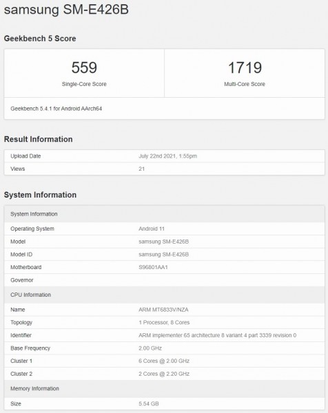 Samsung Galaxy F42 5G